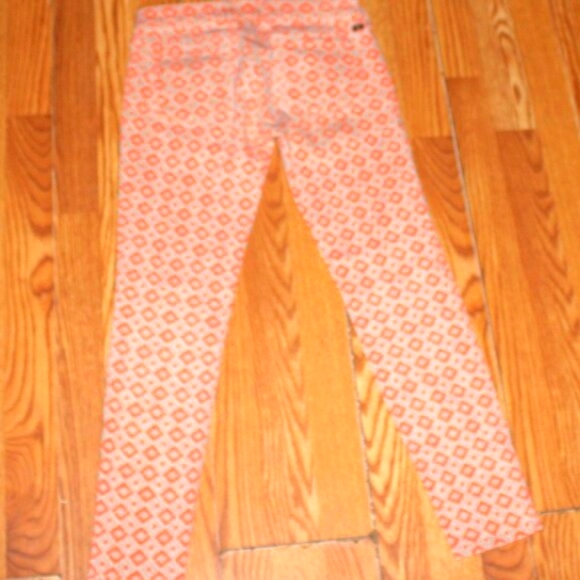 🍀 Lucky Brand Charlie Capri Jeans – Size 0/25 – Geometric Print - Picture 6 of 8